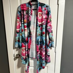 SHEIN Woman’s Christmas Open Front Soft Cardigan Size 4XL Excellent Condition